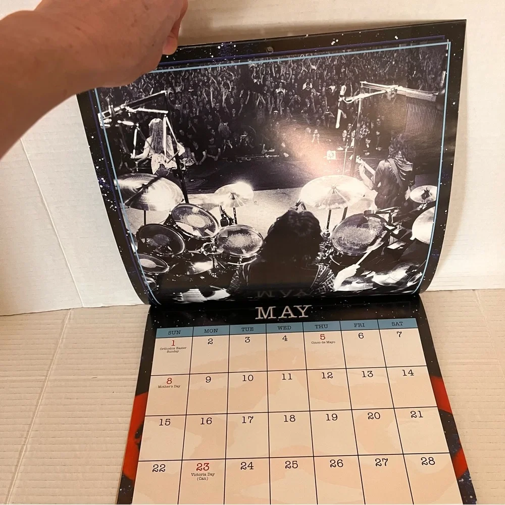 RUSH 2112 Official 2016 Wall Calendar Iconic Trio Tour Throughout 2016 Preowned